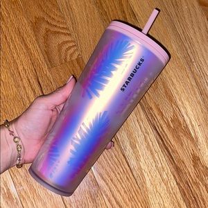 Starbucks 24oz iridescent leaf cup